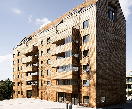 Первая в мире деревянная многоэтажка в Швеции